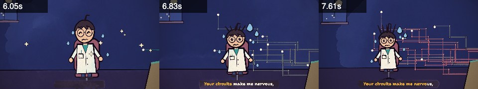 Frames from reaction at 0:06, 0:06, 0:07