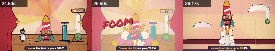 Frames from foom at 0:24, 0:25, 0:26