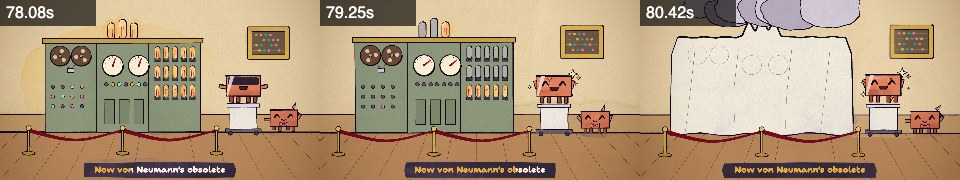 Frames from museum at 1:18, 1:19, 1:20