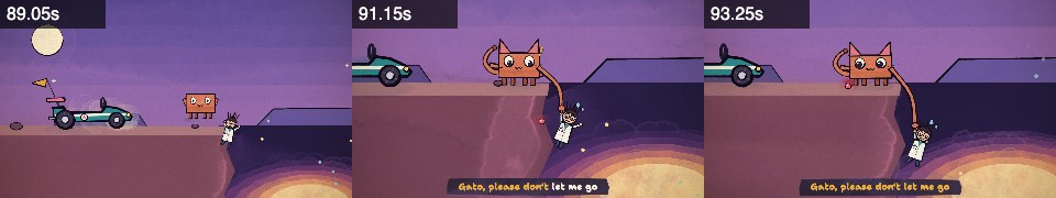 Frames from cliff at 1:29, 1:31, 1:33