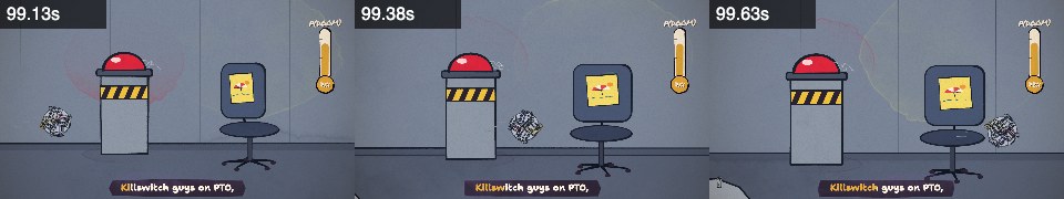 Frames from killswitch at 1:39, 1:39, 1:39