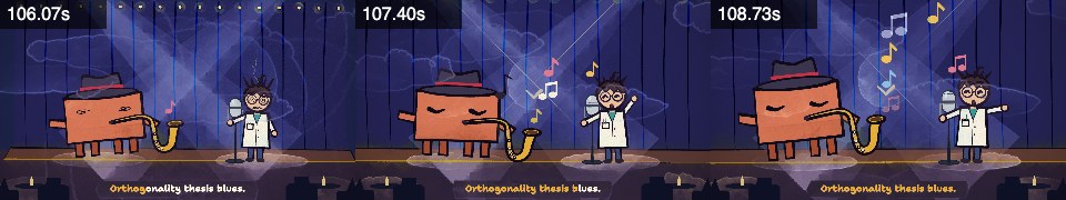 Frames from blues at 1:46, 1:47, 1:48